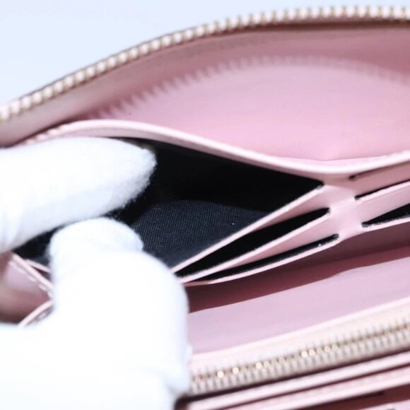 LOUIS VUITTON Monogram Vernis Zippy Wallet Rose Valerine M93522 LV Auth KD229 - Picture 8 of 16